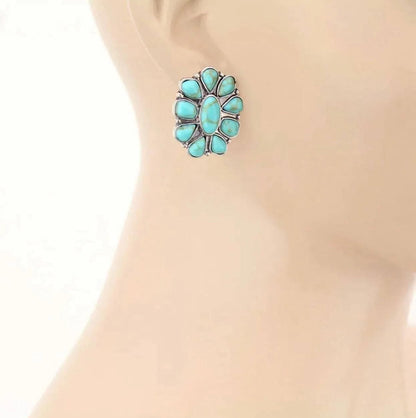 Jewelry Conch Stone Studs Earrings Western Earring