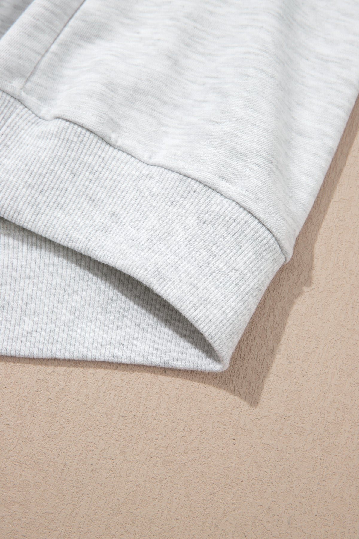 Light Grey Long Sleeve Zip-Up Top Elastic Waist Skort Set