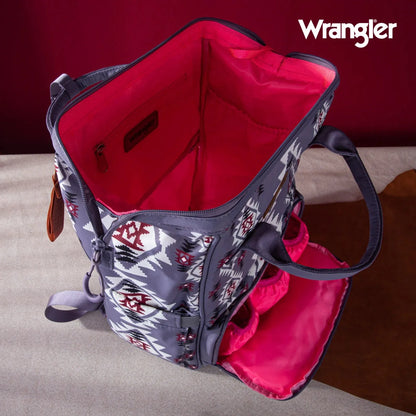 Wrangler Aztec Printed Callie Backpack - Lavender - Chic Meadow Boutique 