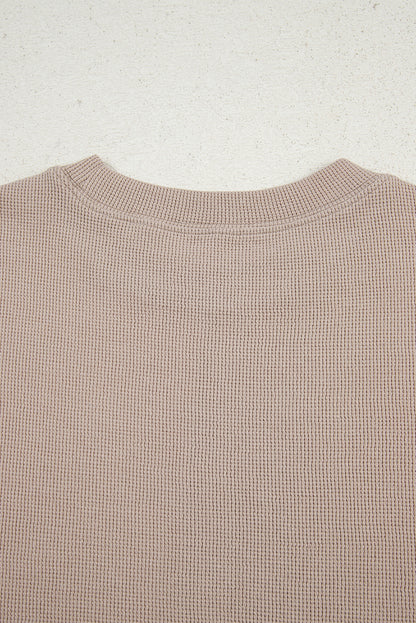 Jet Stream Textured Colorblock Patchwork Tee and Shorts Set