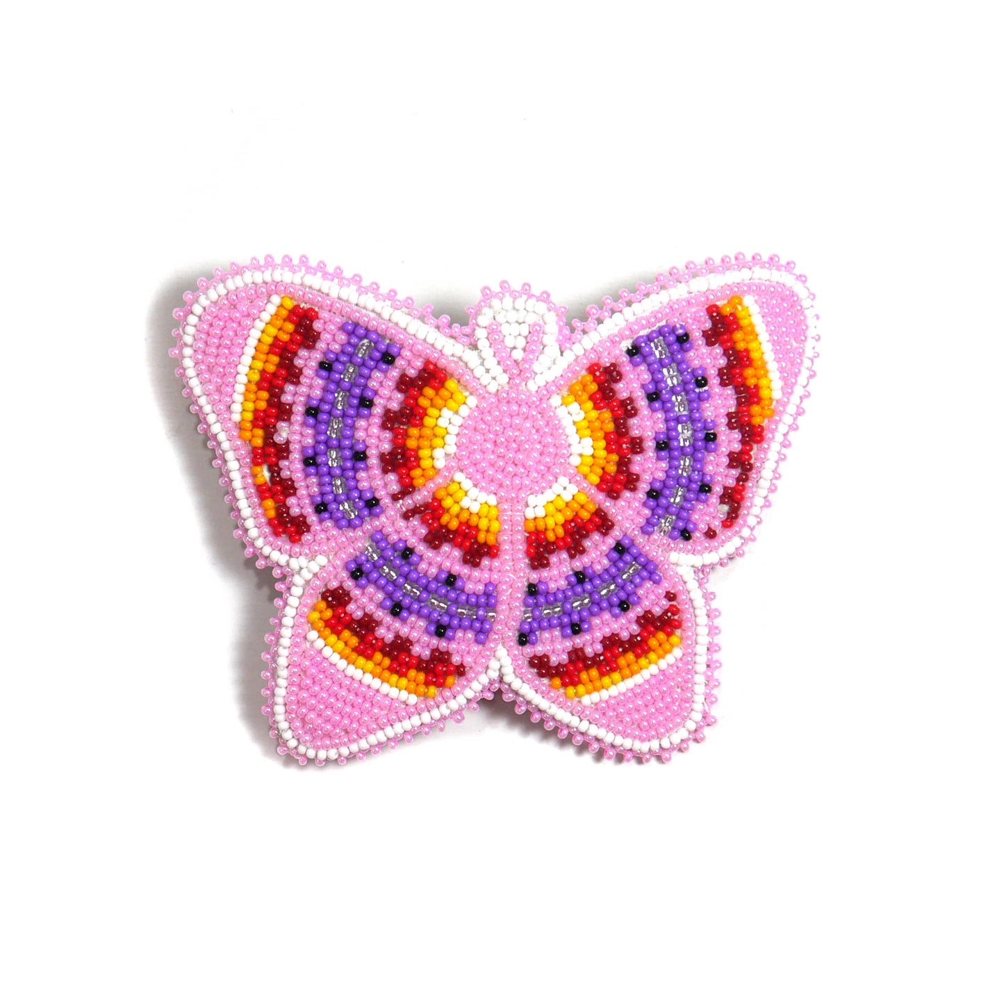 Beaded Butterfly Hair Clips Beaded Barrette, Tribal Barrette