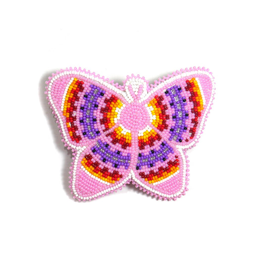 Beaded Butterfly Hair Clips Beaded Barrette, Tribal Barrette
