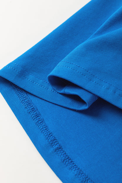 Blue Sun Graphic Casual Tank Top