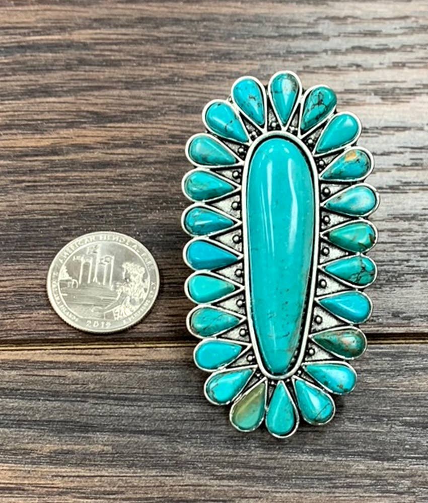 Turquoise Adjustable Ring