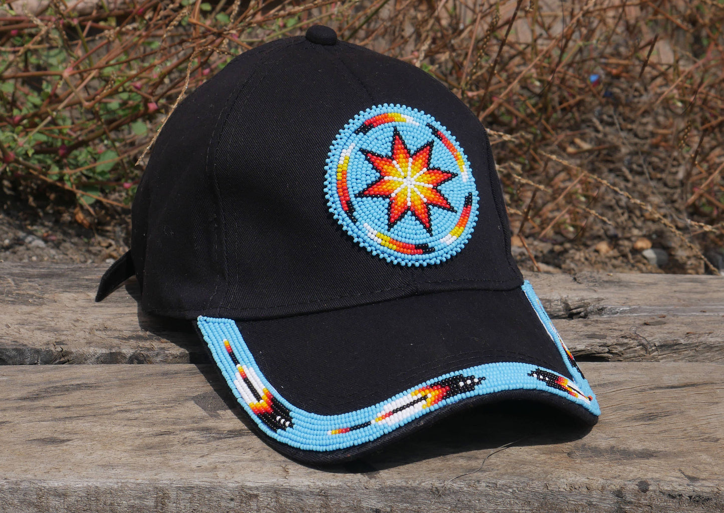 Native American Beaded cap Beaded Baseball cap Beaded Hat