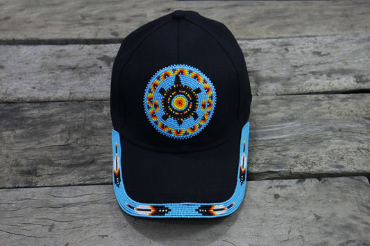 Native American Beaded cap Beaded Baseball cap Beaded Hat