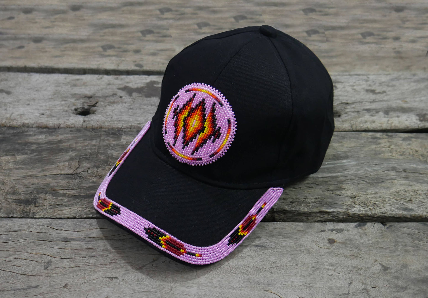 Native American Beaded cap Beaded Baseball cap Beaded Hat