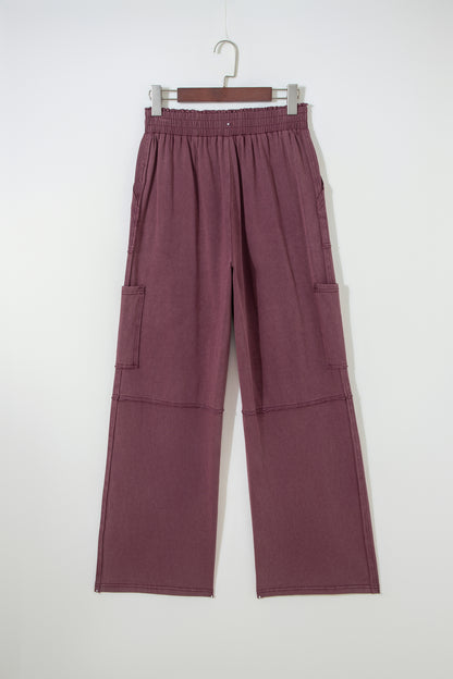 Mineral Red Mineral Wash Cargo Patched Pocket Utility Sweatpants