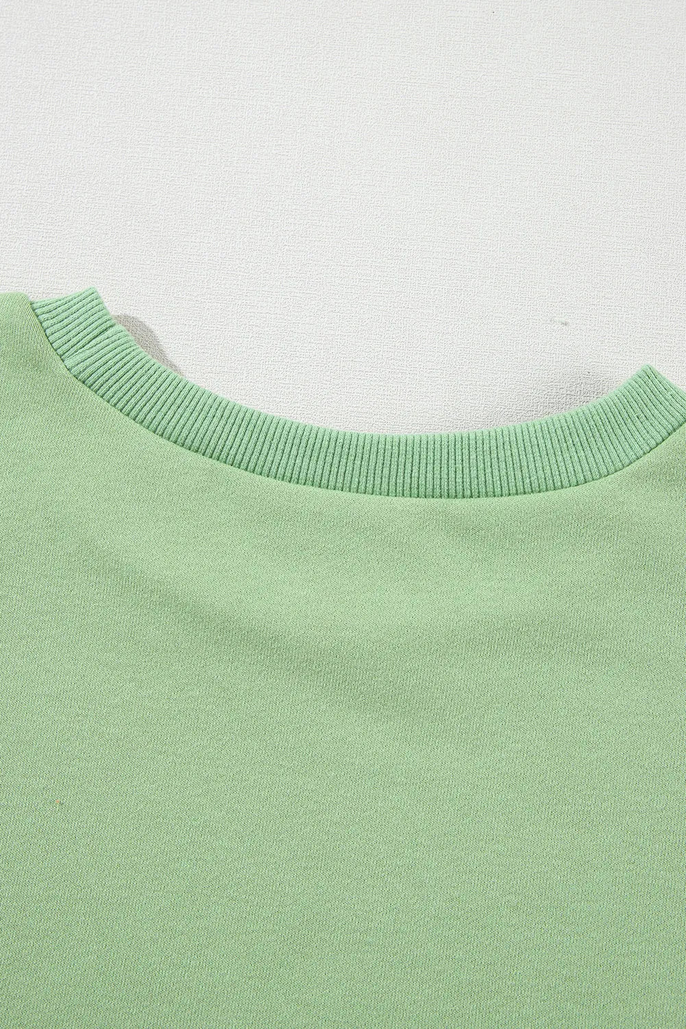 Grass Green Solid Fleece Lined Drop Shoulder High Low Sweatshirt - Chic Meadow Boutique 