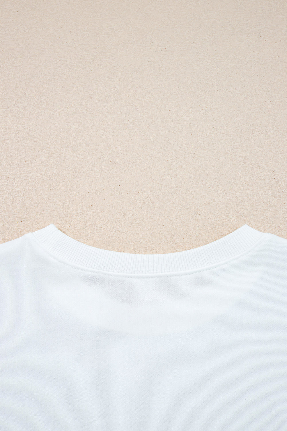 White Varsity Striped Detail Drop Shoulder Oversized Sweatshirt