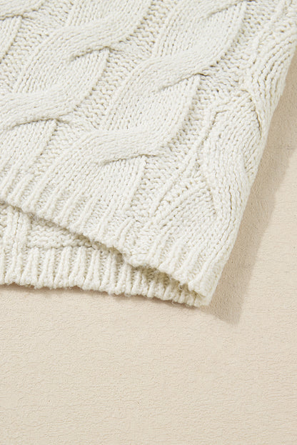 Brown Plus Size Color Block Patchwork Knotted Back Loose Fit Sweater