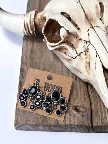 Squash Blossom Turquoise Stone Stud Earrings