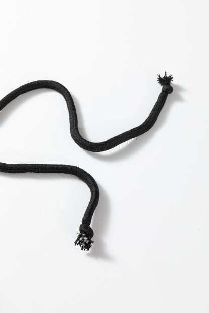 Black Ribbed Drawstring Active Jogger Pants