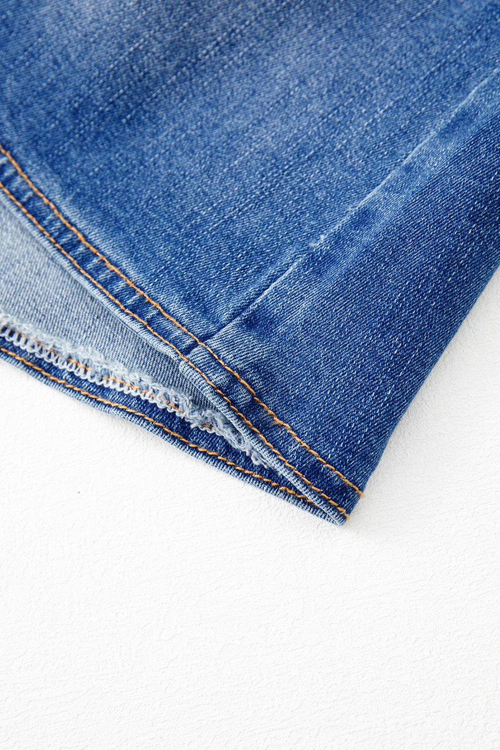 Ashleigh Blue Wrapped Crossed Waist Denim Mini Skirt