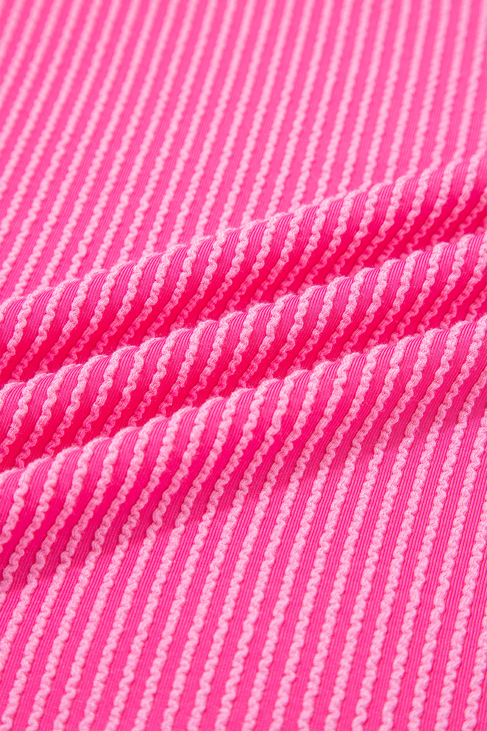 Bonbon Leopard Patchwork Corded Knit Crew Neck T Shirt