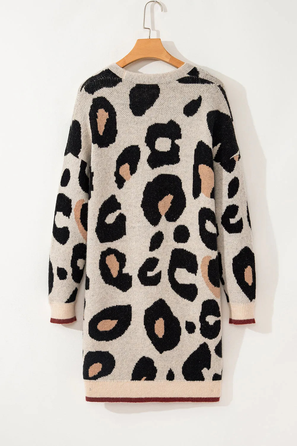 Leopard Animal Print Open Midi Cardigan - Chic Meadow Boutique 