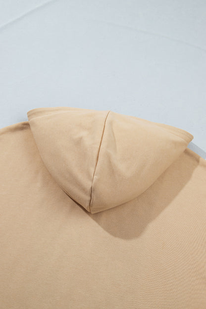 Parchment Polka Dot Hooded Zip-Up Sweatshirt