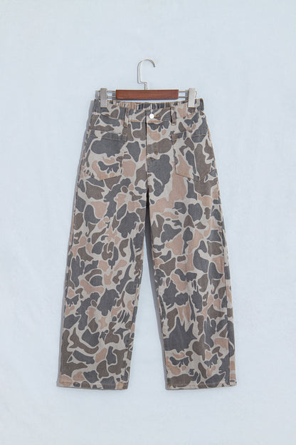 Multicolour Camouflage Shift Ankle Length Jeans