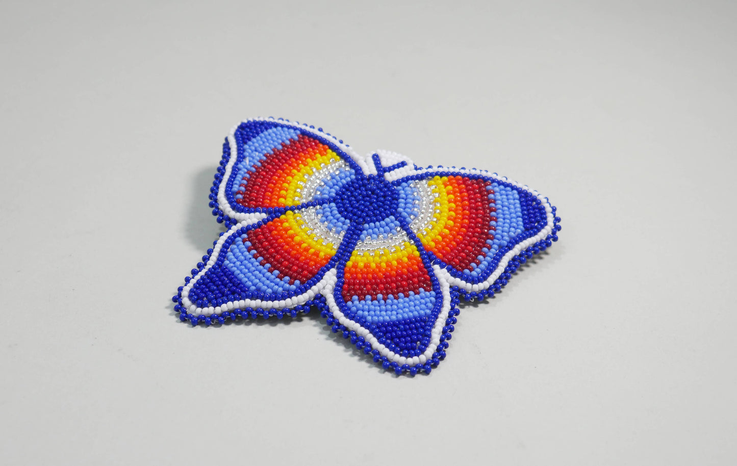 Beaded Butterfly Hair Clips Beaded Barrette, Tribal Barrette