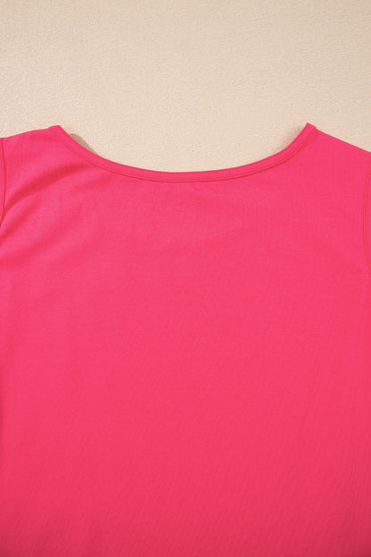 Sachet Pink Butterfly Graphic Casual Tank Top