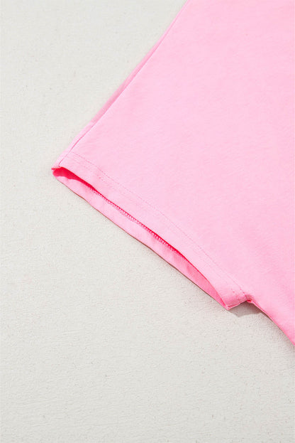 Myosotis Two Tone Half Buttons Collared T Shirt