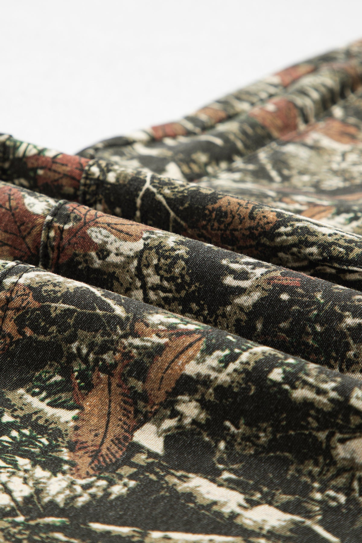 Multicolour Western Woodland Camouflage Straight Leg Shift Jeans