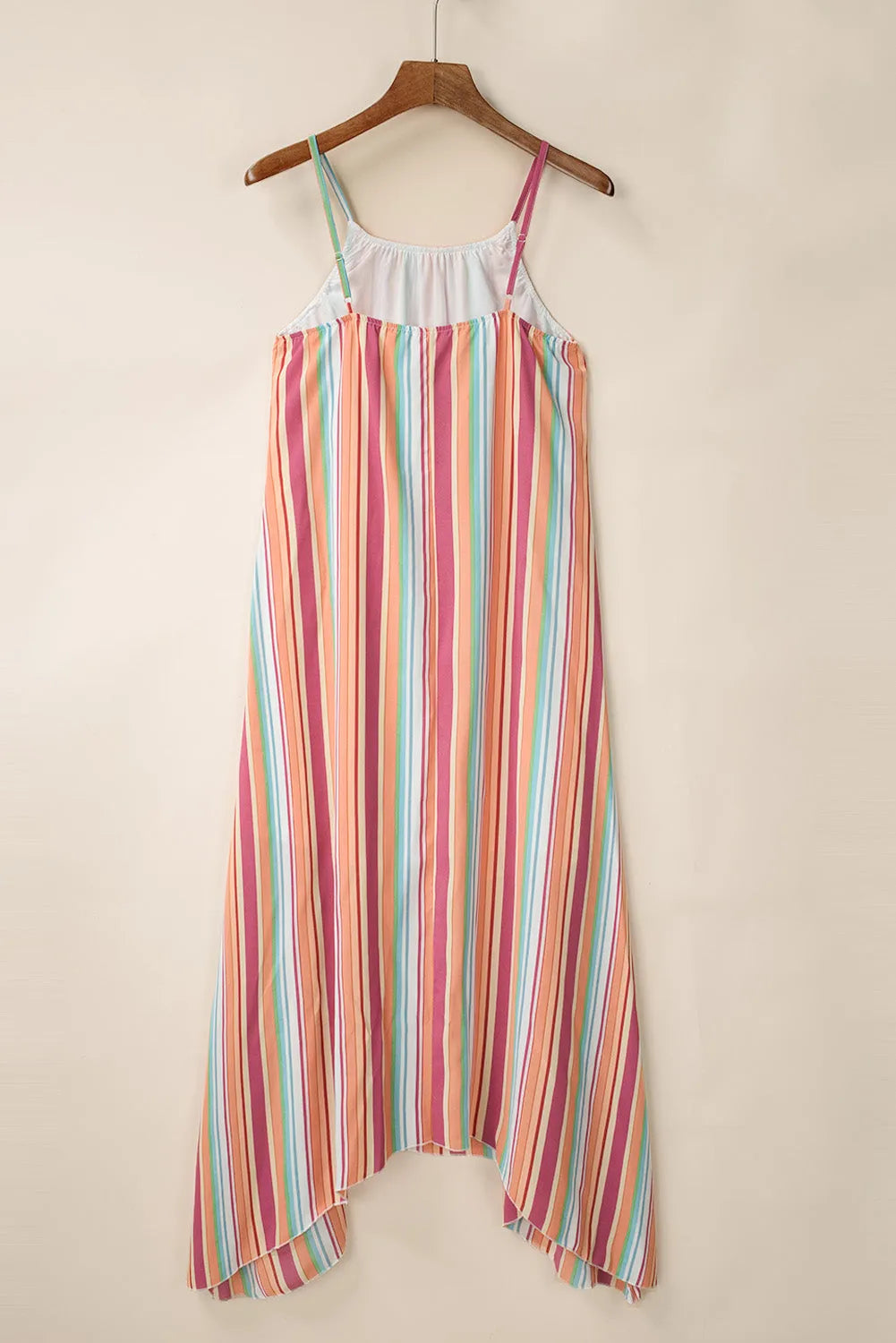 Bohemian Striped Print Sleeveless Holiday Maxi Dress - Chic Meadow Boutique 