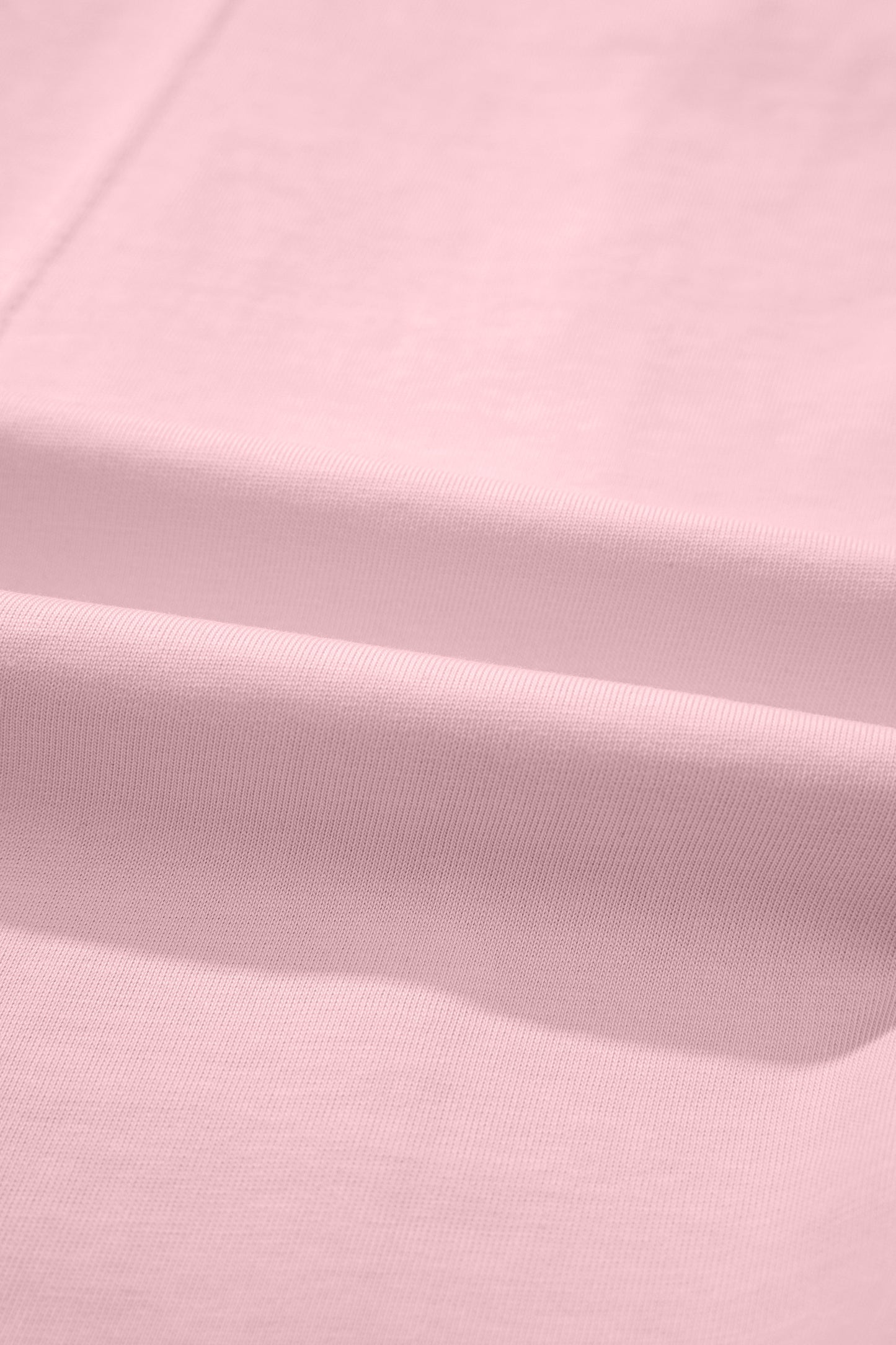 Pink Stitched Detail Loose Tank Top Cotton 2pcs Short Set
