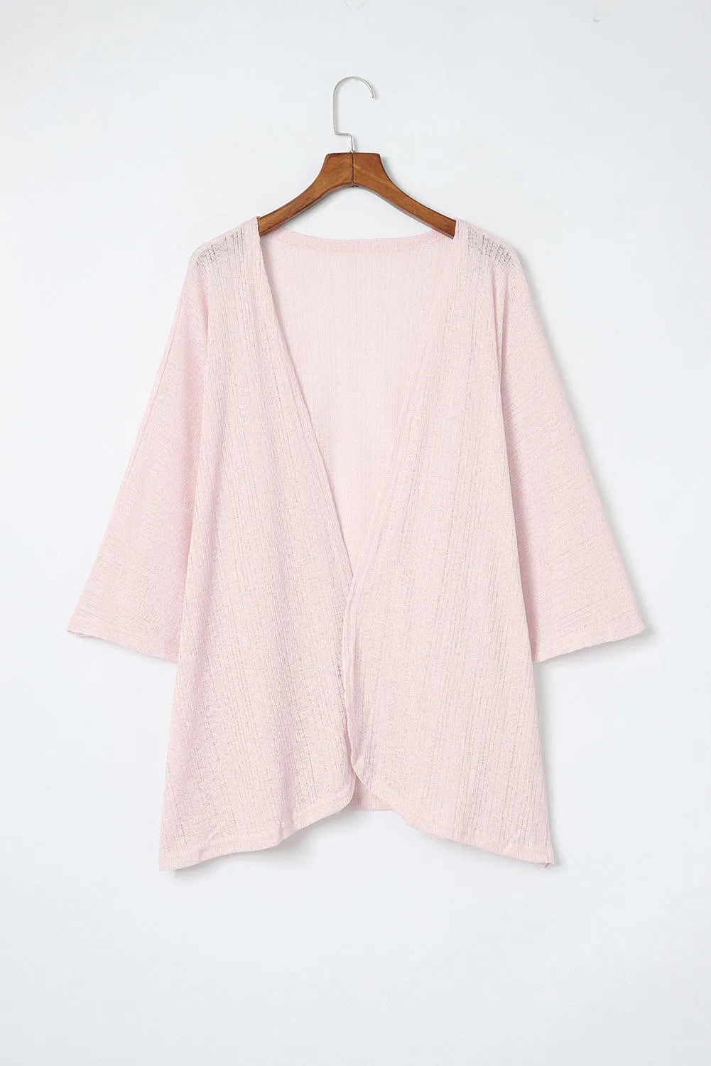 Pink Sheer Lightweight Knit Long Sleeve Cardigan - Chic Meadow Boutique 