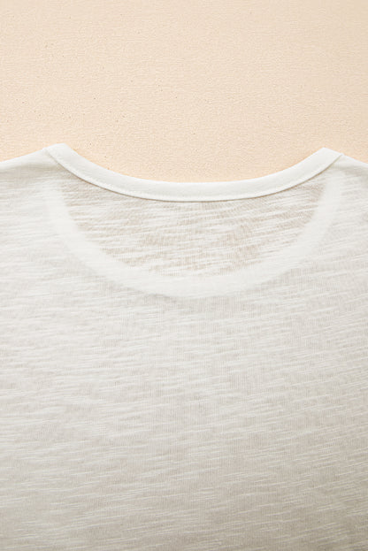 Rose Ricrac Trim Printed Flutter Sleeve Contrast Patchwork Blouse