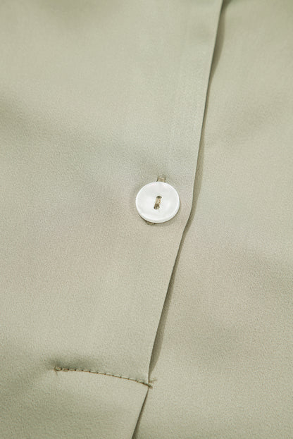 Laurel Green Buttoned Collar Shift T-shirt Mini Dress