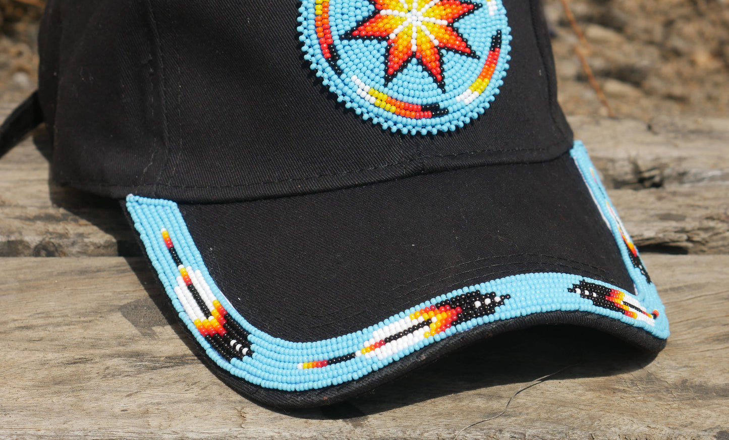 Native American Beaded cap Beaded Baseball cap Beaded Hat