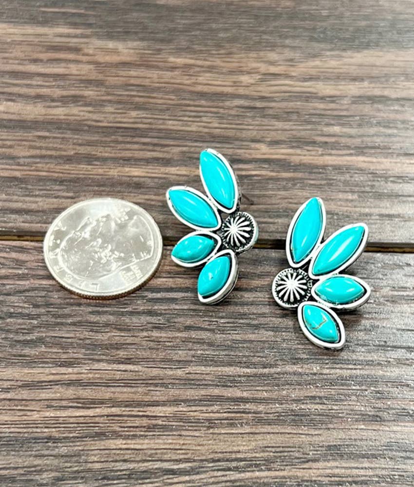 723761, Turquoise Stud Earrings