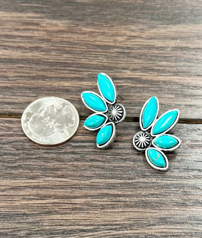 723761, Turquoise Stud Earrings