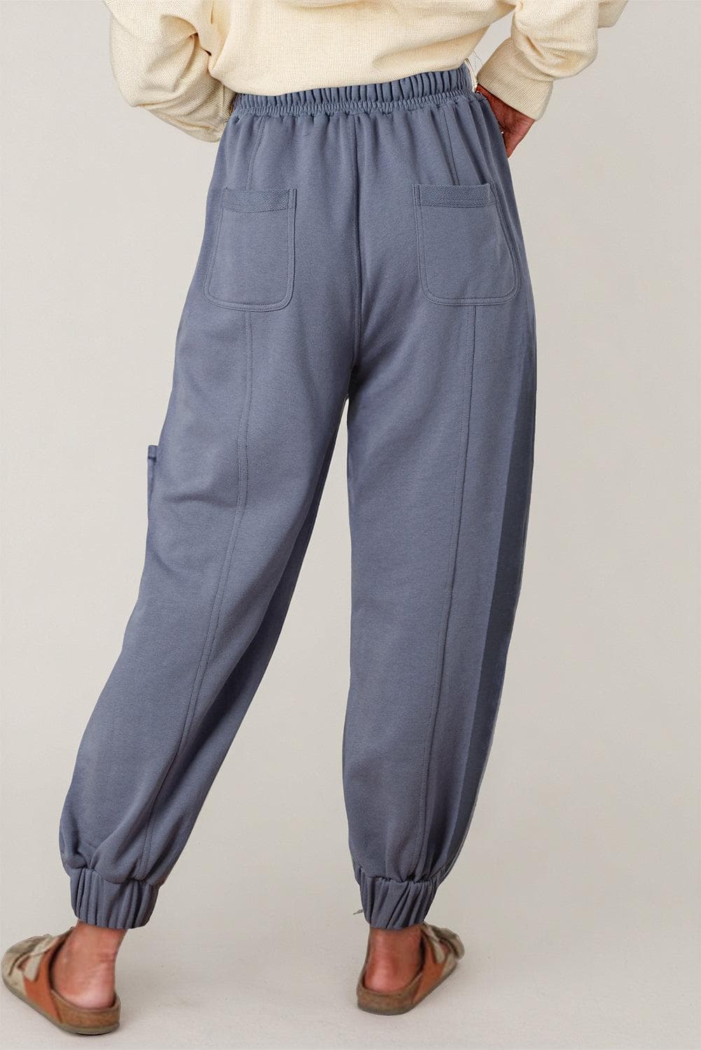 Bottoms/Pants & Culotte Wild Wind Mineral Wash Multi Pockets Lace-up Waist Harem Pants