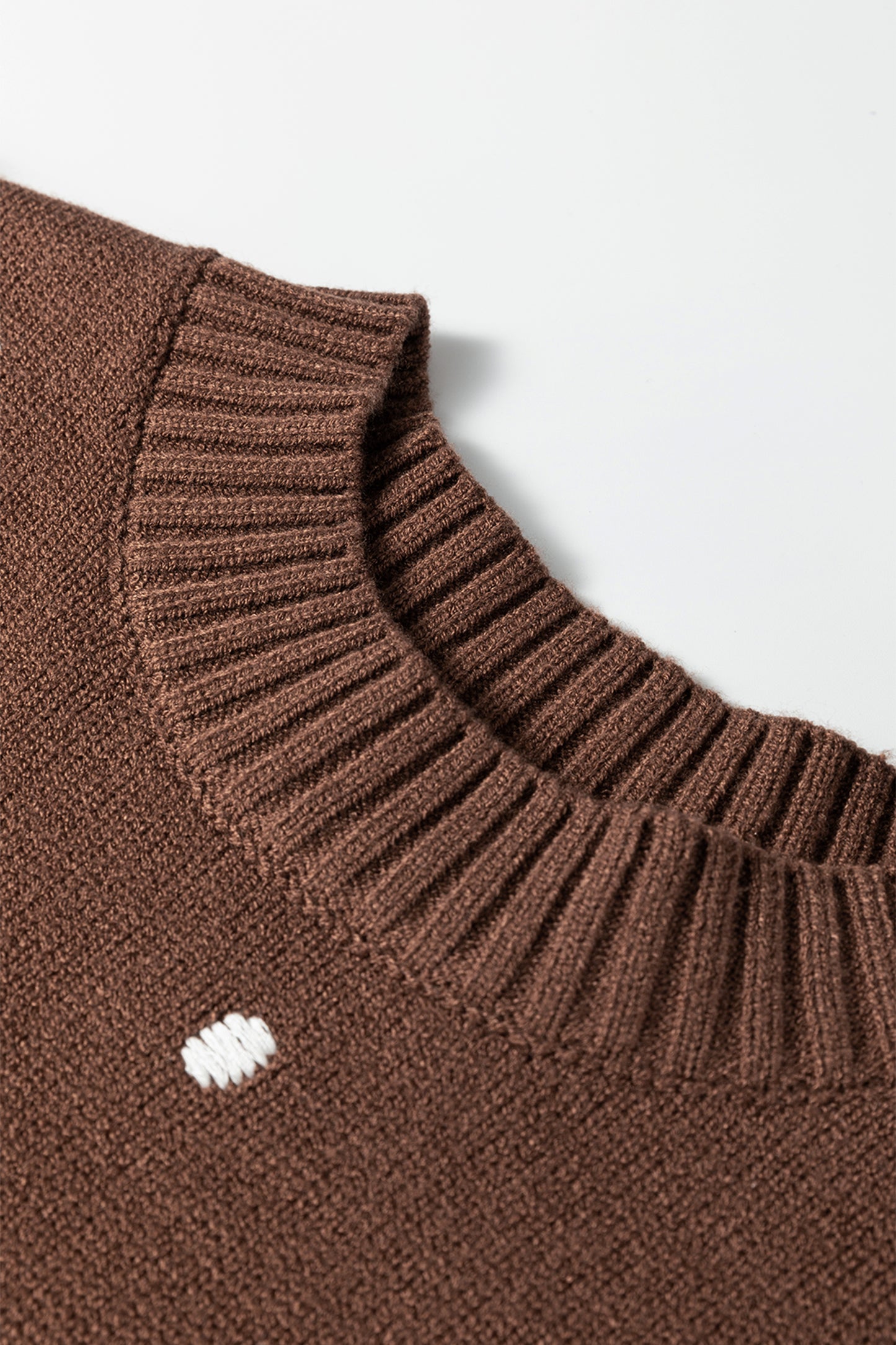 Chestnut Elegant Polka Dot Bubble Short Sleeve Sweater