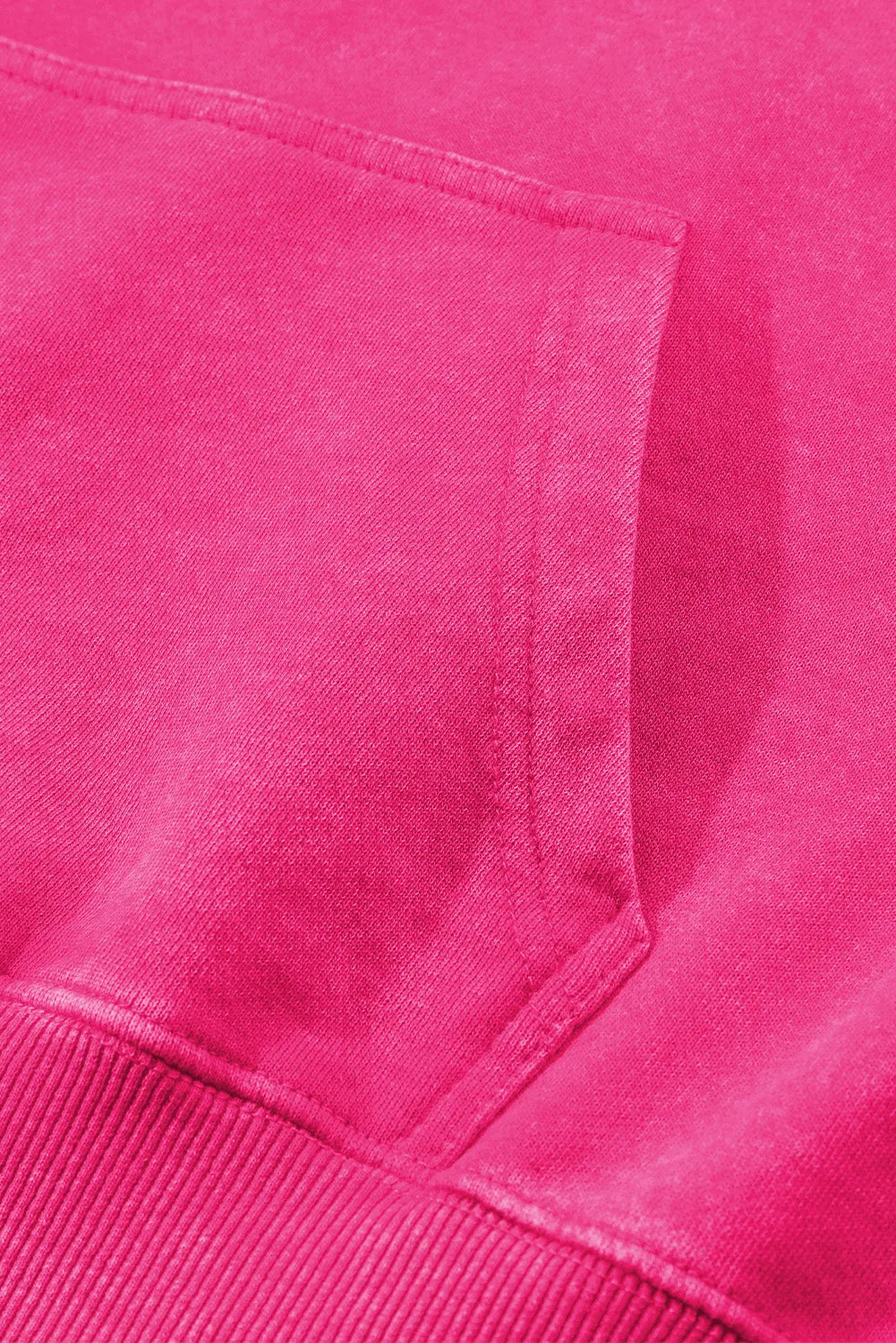 Bright Pink Vintage Wash Kangaroo Pocket Hoodie - Chic Meadow Boutique 