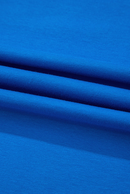 Blue Sunflower Boots Graphic Western Fashion T Shirt