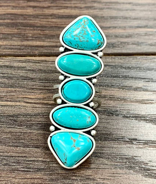 Turquoise Adjustable Ring