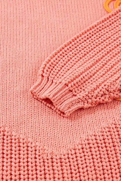 Blossom Pumpkin Embroidered Thanksgiving Holiday Sweater