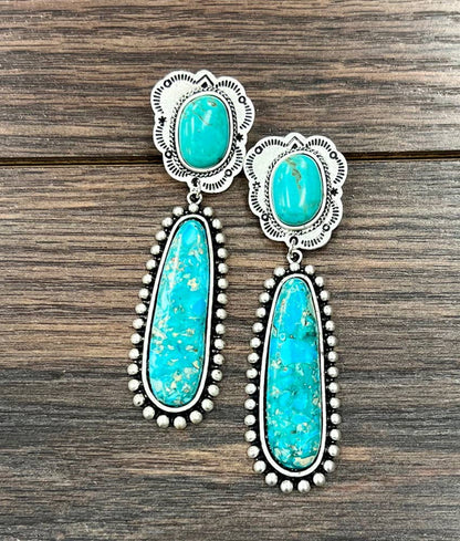 726419, Gemstone Post Earrings