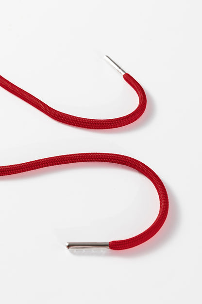 Racing Red Solid Color Drop Shoulder Pullover Drawstring Mini Skirt 2pcs Outfit