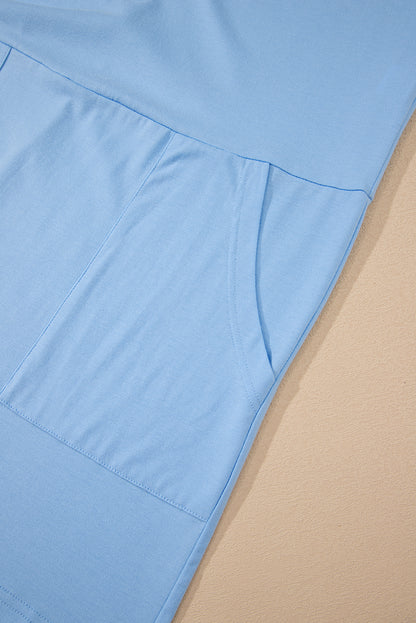 Myosotis Loose Half Sleeve V Neck Knit Romper