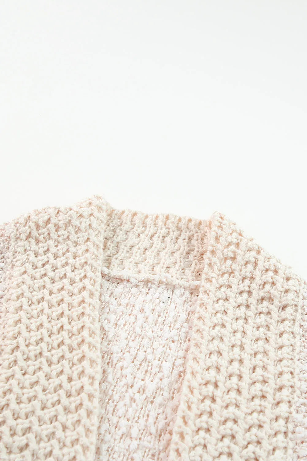 Apricot Popcorn Knit Open Front Cardigan - Chic Meadow Boutique 