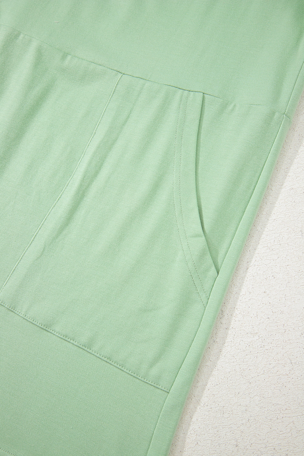 Grass Green Loose Half Sleeve V Neck Knit Romper