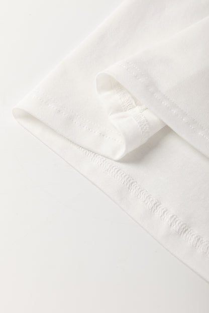 White FLOWER MARKET Graphic T Shirt