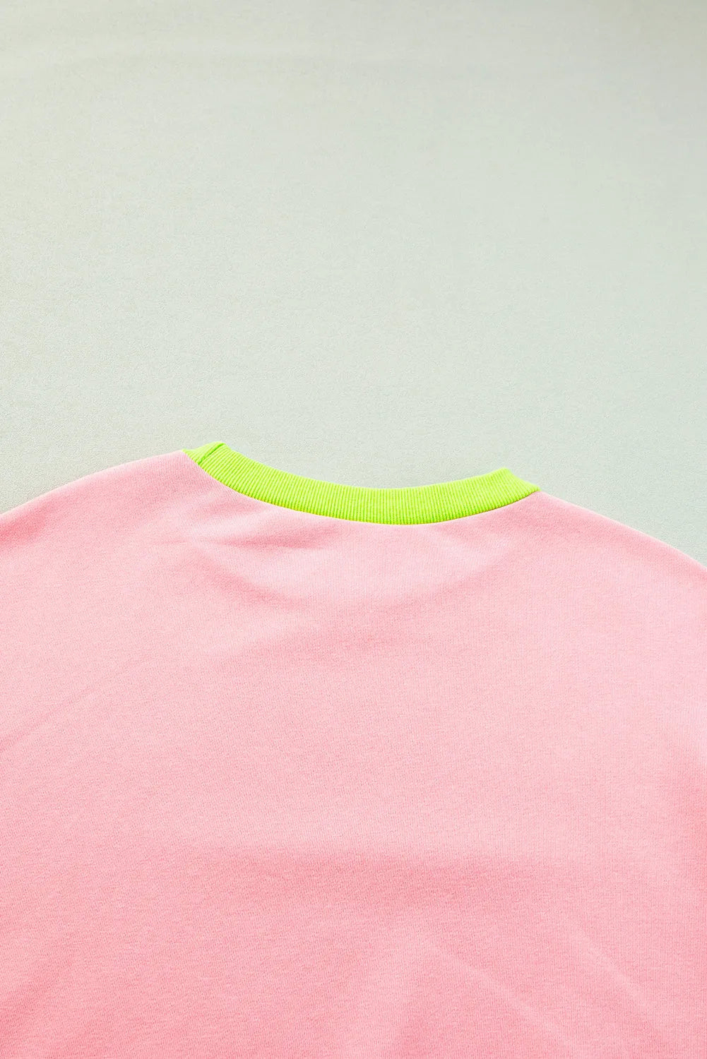 Pink Colorblock Bubble Sleeve Sweatshirt - Chic Meadow Boutique 