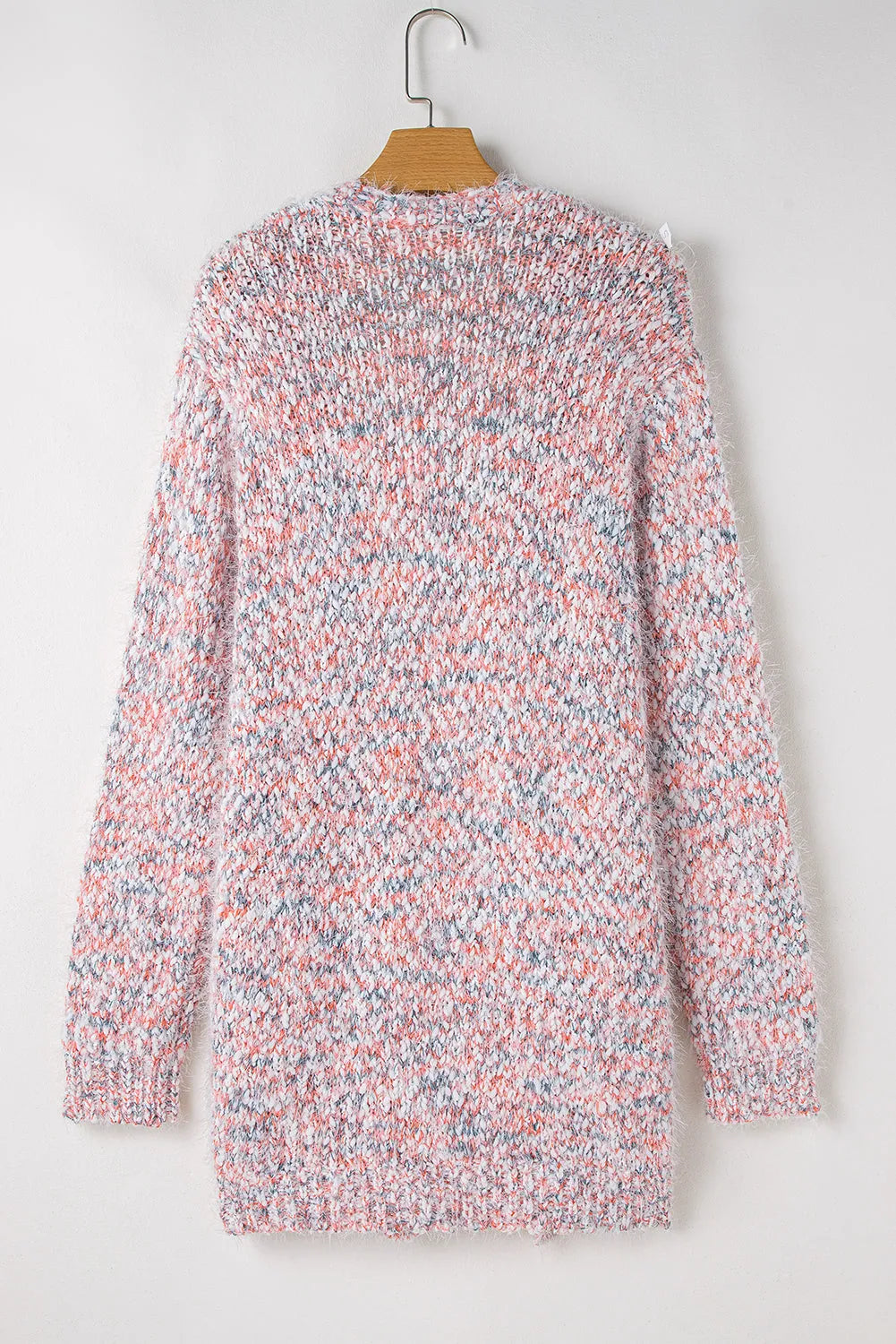 Pink Multicolor Confetti Open Front Knit Cardigan - Chic Meadow Boutique 