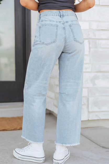 Beau Blue Patriotic Sequin Star Pattern Jeans