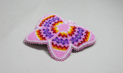 Beaded Butterfly Hair Clips Beaded Barrette, Tribal Barrette